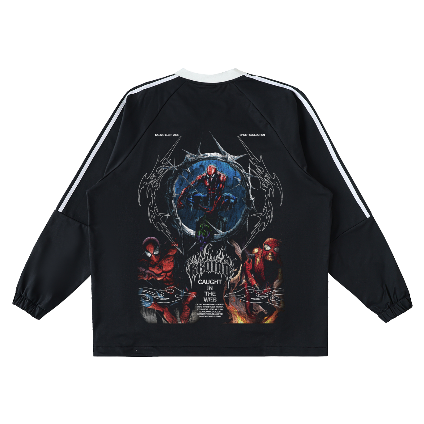 V-Neck Long-Sleeve T-Shirt - Spiderman