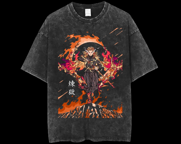 Vintage T - Shirt Rengoku Kyojuro "KKUMO"