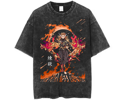 Vintage T - Shirt Rengoku Kyojuro "KKUMO"